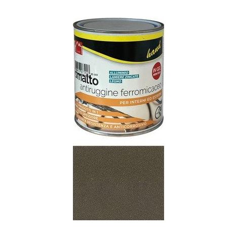 SMALTO ANTIRUGGINE FERROMICACEO HAND - MARRONE ML 750- 6 pezzi