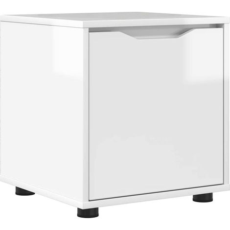 Badezimmerschrank Hochglanz Weiß 40,5 x 40 x 44 cm vidaXL