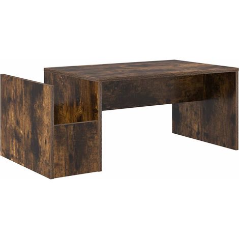 Maison Exclusive - Couchtisch Geräucherte Eiche 90 x 45 x 35 cm H
