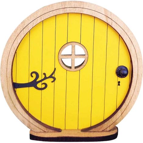 Porte Miniature - En Bois - Pour Décoration D'Arbre Extérieur - Jardin Miniature - Ornements De Noël - Lot De 1 Pièce (1/3)