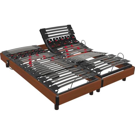 Bultex – Sommier électrique relaxation 2x90x200 cm – 22 lattes multiplis – Technologie Sigma avec plots multidirectionnels – Moteur 4500W