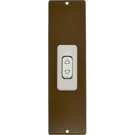 Placca 205 Mm Bronzo Con Pulsante Copri Avvolgitore Motore Tapparella Tapparelle