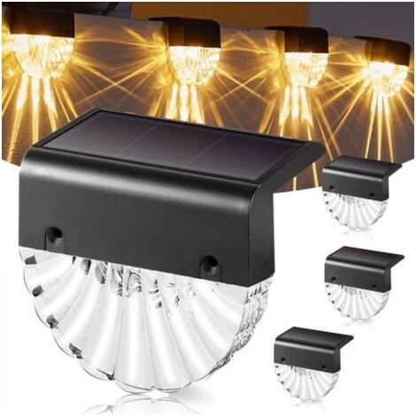 Solar for Outdoor Garden Lights, Waterproof Solar for Garden Decoration LED Garden Lights 4PC for Patio, and Stairs, 2 Modes LED Warm/Color Changing (1/5)