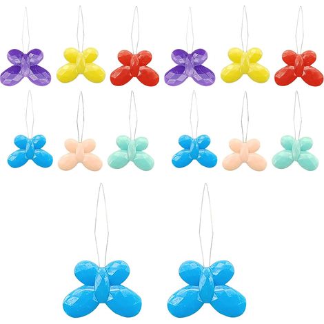 Lot de 14 enfile-aiguilles en fil d'acier en forme de papillon pour aiguilles à coudre faciles à insérer - Utilisés pour les machines à coudre à la main - Couture à la main - Réparation de vêtements