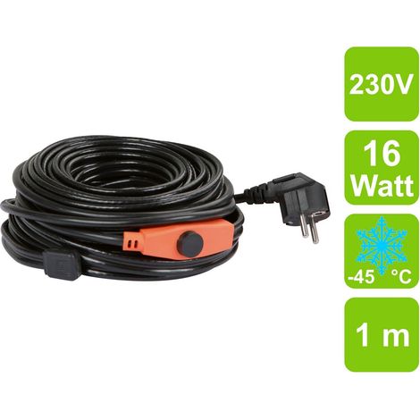 KERBL Frostschutz-Heizleitung mit Thermostat Länge 1 m, frostfrei bis -45¡ C (1/5)
