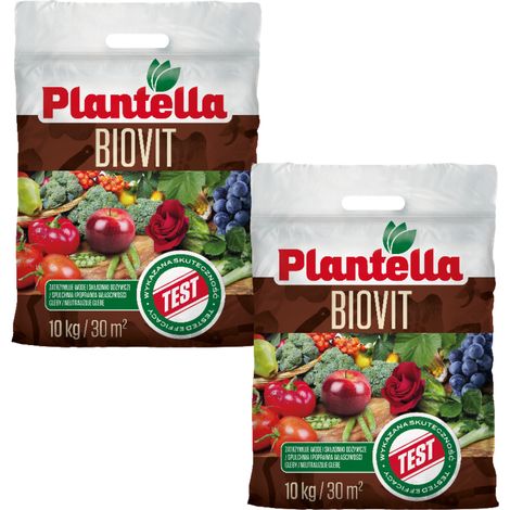 PLANTELLA BIOVIT Farina di roccia di bentonite e zeolite per fiori 10 kg x2