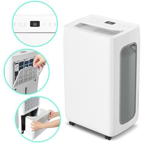TolleTour Luftentfeuchter elektrisch 20-30m² 26L/Tag LED-Display 24-Std-Timer Raumentfeuchter Bad Wohnung Luftreiniger (1/5)