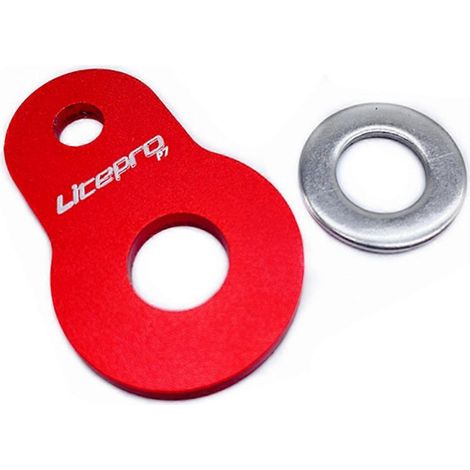 Litepro Magnetadapter für FNHON 1611 Faltrad (Aluminiumlegierung, Magnetverschluss, rot). Kompatibler Umbausattel. (1/5)