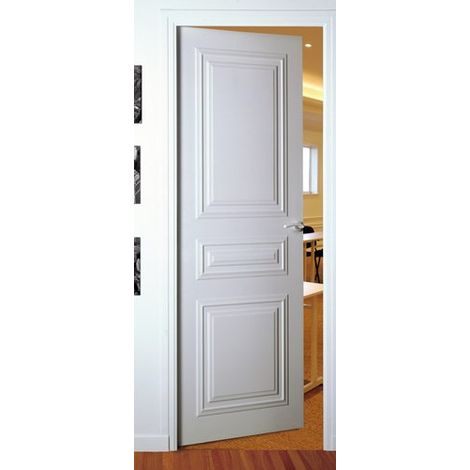 Theard – Kit d'habillage de portes droit 83 cm – MDF 12 mm – Pose facile par collage – Pour portes isoplanes et lisses (1/2)