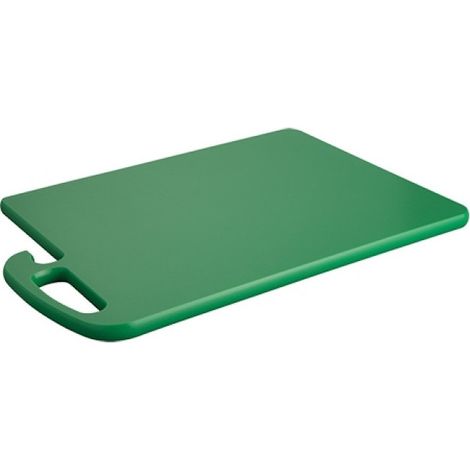 Planche découper vert coins ronds avec poignée 45x30cm - Caterchef (1/2)