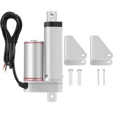 Tige de poussée électrique JS-TGZ-U1 (avec support) 1000N 12VDC (course 100mm) (1/4)