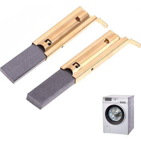 2 Pieces Carbon Brushes L94MF7 for Drum Washing Machine Motors, Electric Motor Carbon Brush, Washing Machine Replacement Accessories, 5 x 13.5 x 39.6 mm (1/5)