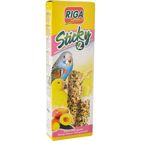 Riga 2 Sticky Stangen mit Exotischen Früchten für Kanarienvögel Uccelli, 60 g (1er Pack), unità (1/2)