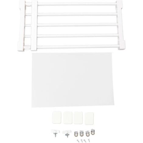 tagère de tension de placard extensible sans clous, diviseur d'armoire, support de rangement pour armoire de 50 à 80 cm de longueur (1/5)