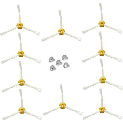 Seitenbürste für iRobot Roomba 500 600 700 Serie (Rot, 10 Stück 3-Arm-Seitenbürste) (1/5)