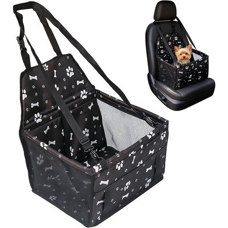 Asiento para perros para coche,asiento reforzado para perros para coche,Oxford,cesta plegable para perros,impermeable,403025cm (1/5)