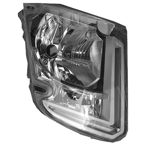 PROIETTORE DESTRO ELETTRICO-MANUALE SENZA MOTORE SENZA LAMPADINA (LED-H4-PY21W) - VOLVO - FL Euro 6 - 82532284 - 84550050