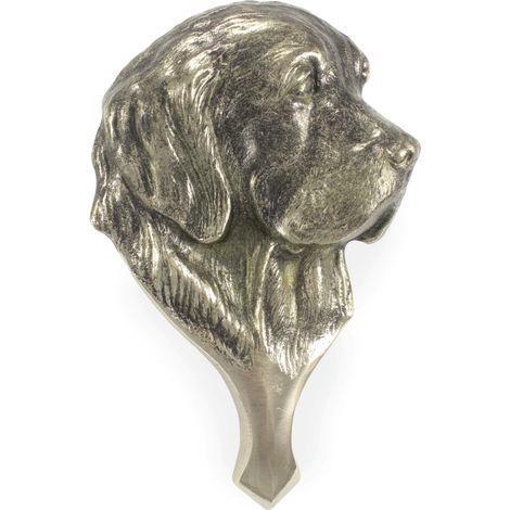 Golden Retriever - un battente per porta a forma di testa di cane, battente in ottone, decorazione retrò per porte di Art-Dog (1/5)