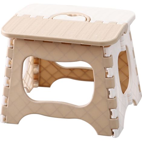 Tabouret pliant en plastique, tabouret portable multifonctionnel, tabouret de rangement extérieur, tabouret pliable pour la maison, petit siège, tabouret de voyage pliable (1/5)