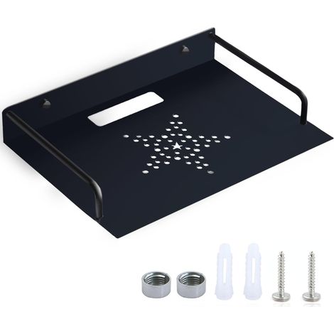 Support mural universel pour routeur et étagère de routeur, petit projecteur, étagère murale, support multi-usages en aluminium, pour boîtier TV, décodeur, mini PC, accessoires TV (1/5)