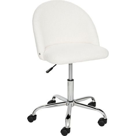 Chaise de Bureau Design "Geos" 89cm Blanc (1/5)