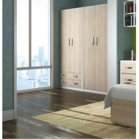 LINEA MODERN ARMADIO 2A+2C OL/BI 90X52X210