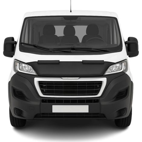 Protège Capot compatible avec Peugeot Boxer 2014 à 2021, Bra de Capot Protection, Noir (1/5)