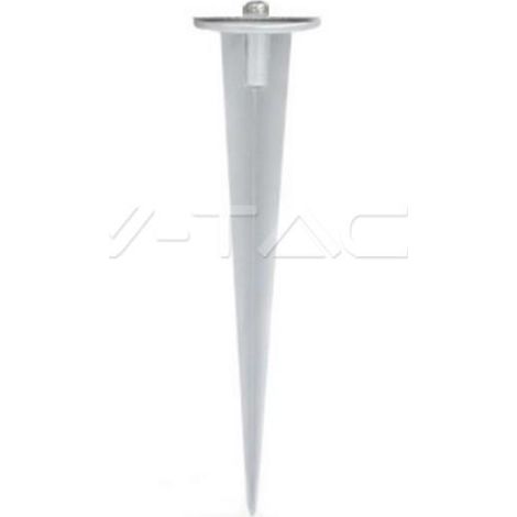 V-TAC Picchetto in Alluminio per Fari LED Colore Bianco d: 60mm H:265mm