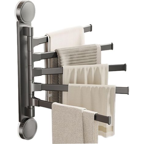 Towel Rail Wall Mounted Rail Towel Holder Aluminum Main Bar (1/5)