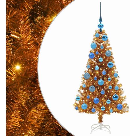 Albero di Natale Oro 120 cm PET vidaXL (1/5)