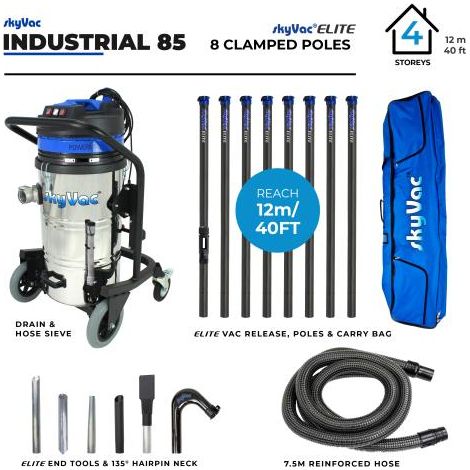SKYVAC 85 INDUSTRIAL 8 POLE (12m/40ft)110V