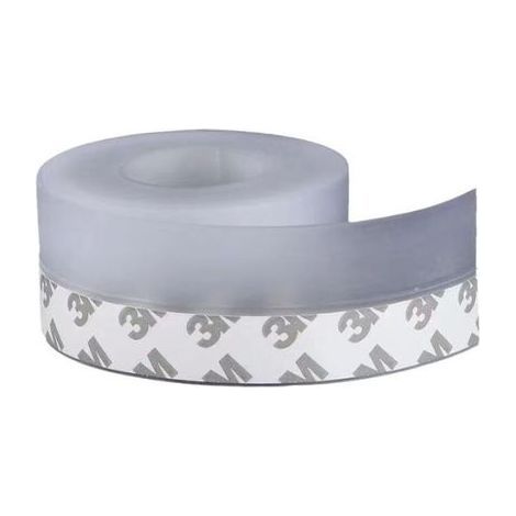 Bande d'Etanchéité en Silicone, 10m Transparent Bande d'étanchéité Auto adhésive Bas Strip Bise joint de fond de porte Imperméable Coupe vent Anti poussière (1/5)