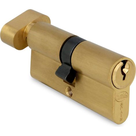 AMIG Cylindre 9460 BOUTON 70 (35-35) Laiton Mat