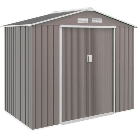 Gartenhaus aus Stahl mit Bodenrahmen und Schiebetüren, 213 x 130 x 185 cm, MODENUIT (1/5)