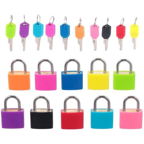 Lot de 10 mini cadenas utilitaires pour armoire et tiroir, à usage domestique (1/4)