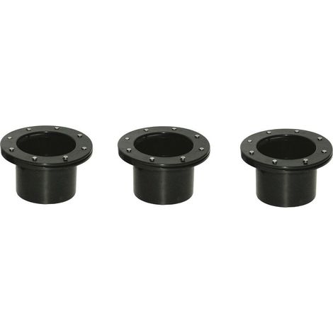 Lot de 3 connecteurs bàche VIS INOX passe paroi PVC 90 mm pour bassin (1/5)