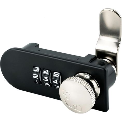 Mechanical combination lock for filing cabinets, desks, drawers, mailboxes with password recovery tool, ABS material, right-hand opening (left-hand opening) (1/5)