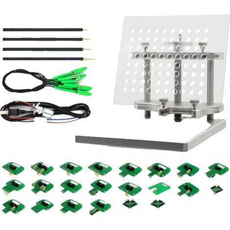 Marco BDM, acero inoxidable, 22 adaptadores incluidos, rojo. (1/2)