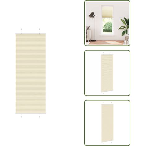 Plissee Creme 75x200 cm Stoffbreite 74,4 cm Polyester - Plissee - Plissees - Faltrollo - Jalousie (1/5)