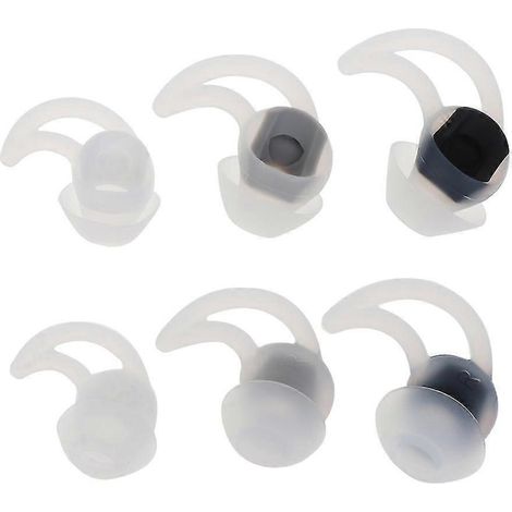 Coussinets d'oreille en silicone pour crochets d'oreille Bose QC20 QC30 avec isolation phonique (blanc) (1/5)