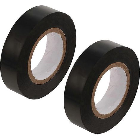 2 rouleaux de ruban isolant noir pour voiture, ruban isolant pour câbles, ruban isolant électrique-2 Pcs-Black (1/2)