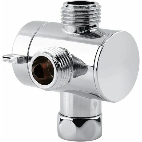 Inverseur de pommeau de douche à 3 voies, vanne d'inversion multifonction à 3 voies pour pommeau de douche, adaptateur de bidet pour toilettes G1/2