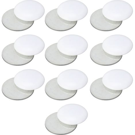 Lot de 10 poids magnétiques multifonctionnels pour rideau de douche, coupe-vent, blancs, pour salle de bain et salon. (1/5)