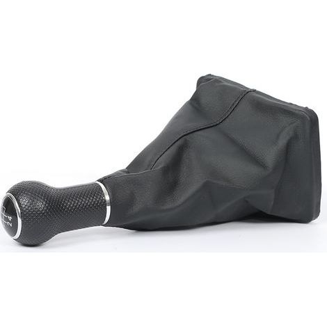 Staubschutzkappe für Schaltknauf, Schaltknauf und Fahrerkabine (schwarze Kappe), passend für Volkswagen Mk4, Golf und Jetta, 5-Gang, ein Set. (1/4)