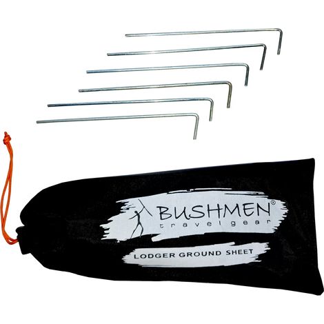 Telo di copertura per pavimento della tenda Bushmen core-Tent® Lodger - Tappetino protettivo con 6 picchetti e borsa per il trasporto (1/5)