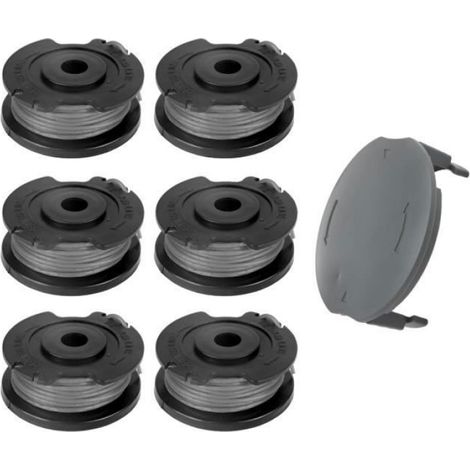 6 Pièces Ø1,65mm 6m Coupe Bordure Bobine F016800569 avec Couvercle de Bobine de Rechange F016F05320 Bobine PIECES DETACHEES CUISSON (1/4)