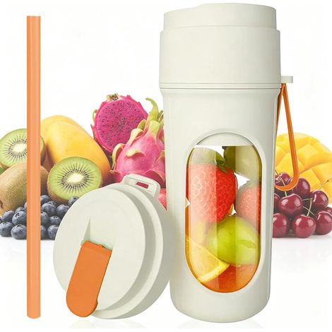 Mini Mixeur Smoothie Portable 450 ml – 12 Lames, Blender USB Rechargeable (1/5)