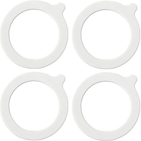 Lot de 4 joints d'étanchéité en silicone joints hermétiques de rechange pour bocaux en verre stockage d'aliments intérieur Ø 69 mm extérieur Ø 93 mm (1/5)