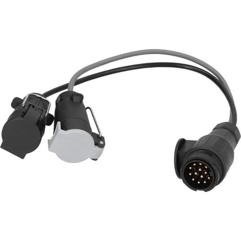 Adaptateur de connecteur de remorque 12V 13 broches vers 7 broches pour caravanes et camping-cars aux normes européennes (1/5)
