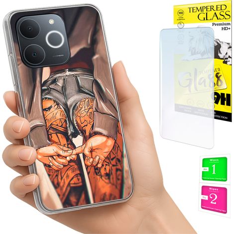 Schutzhülle für Realme Note 70T: Foto-Schutzhülle + 9H-Glas (1/5)